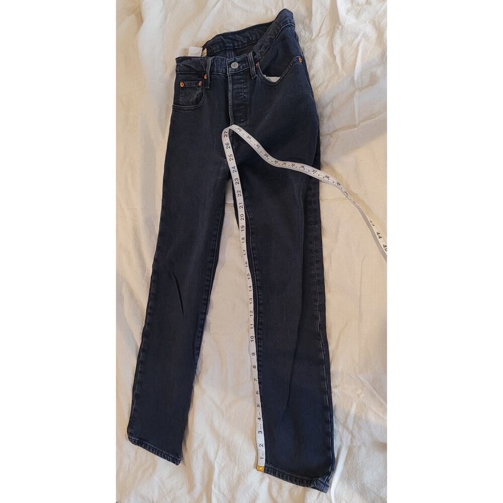 Levi’s 501 Women’s Button Fly Jeans  Dark Wash, Classic Straight Fit 26" x 25"